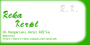 reka kerpl business card